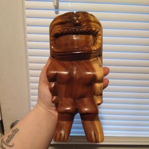 Handcrafted Wooden Tiki Figurine